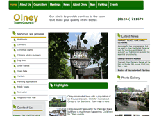 Tablet Screenshot of olneytowncouncil.gov.uk